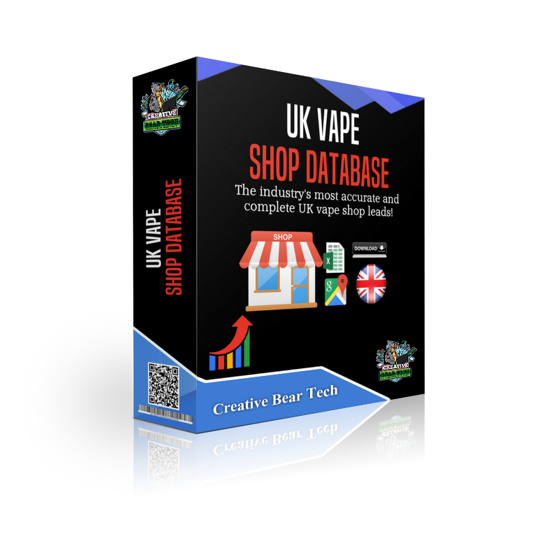 Features of the UK vape shop leads database