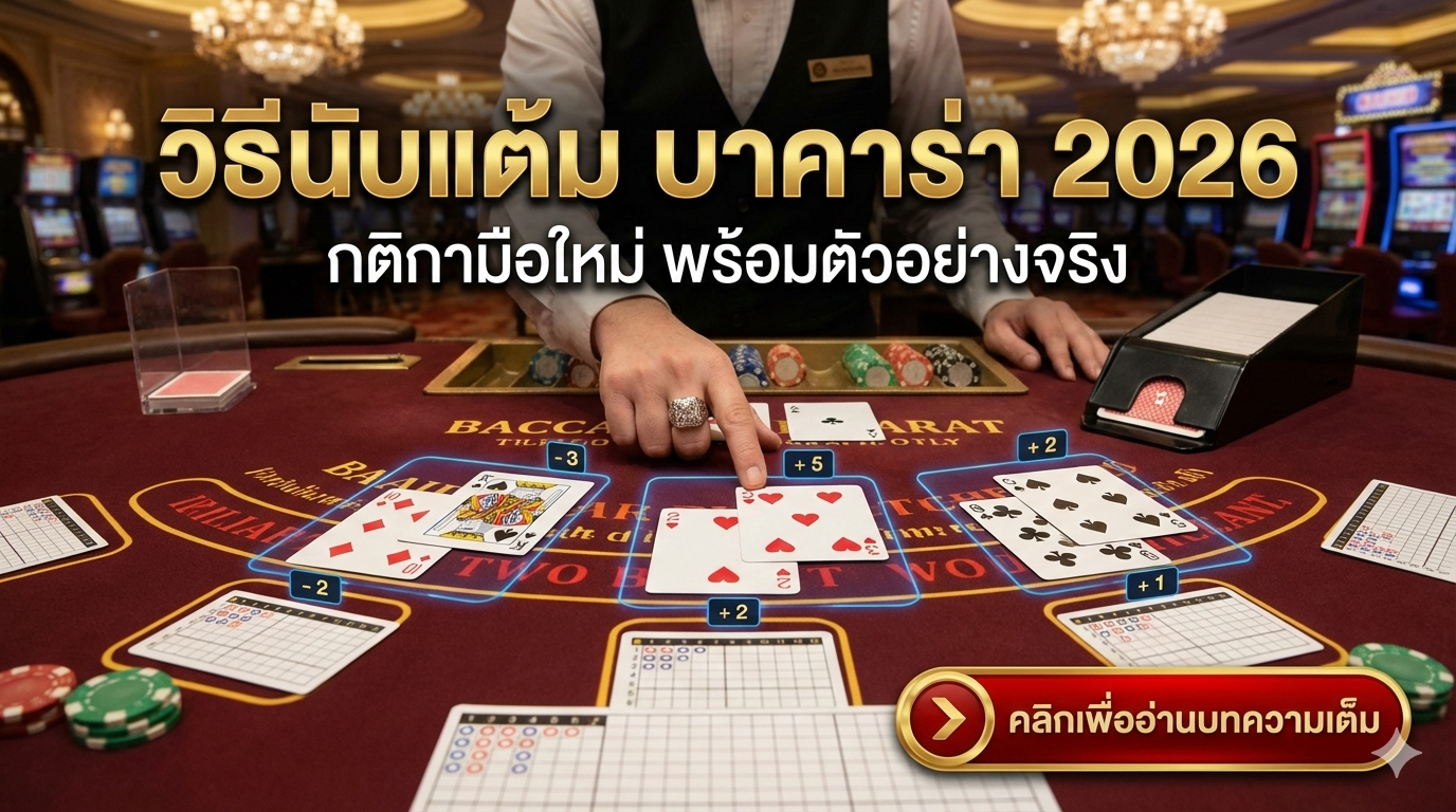 วิธีนับแต้ม บาคาร่า