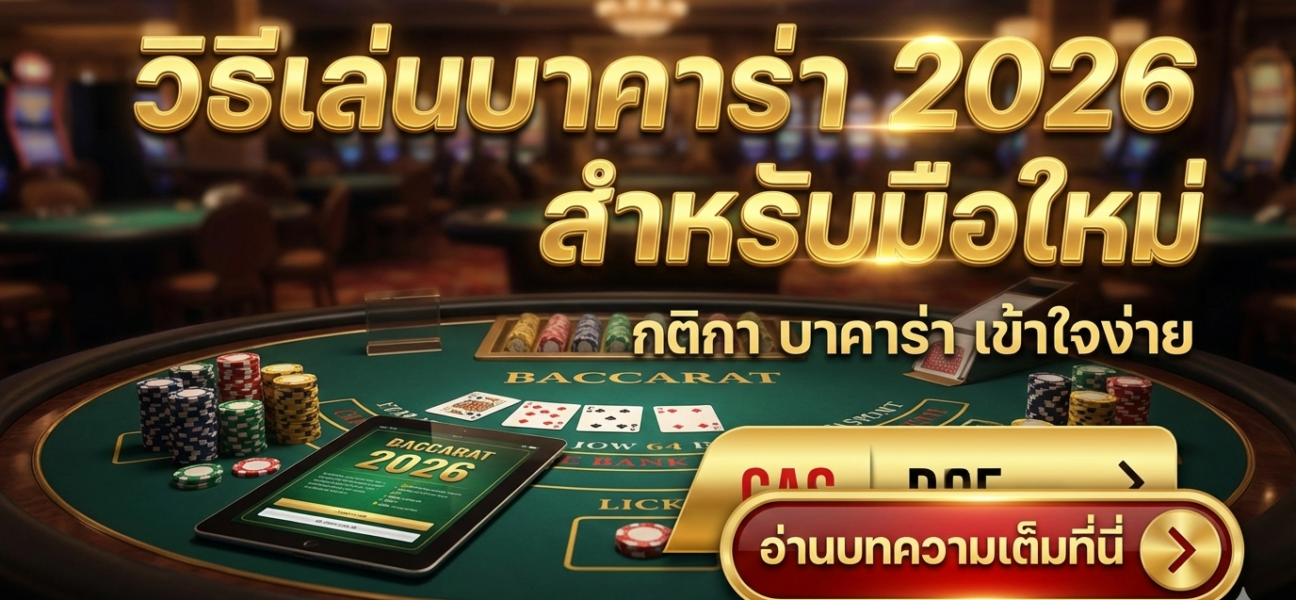 วิธีเล่นบาคาร่า