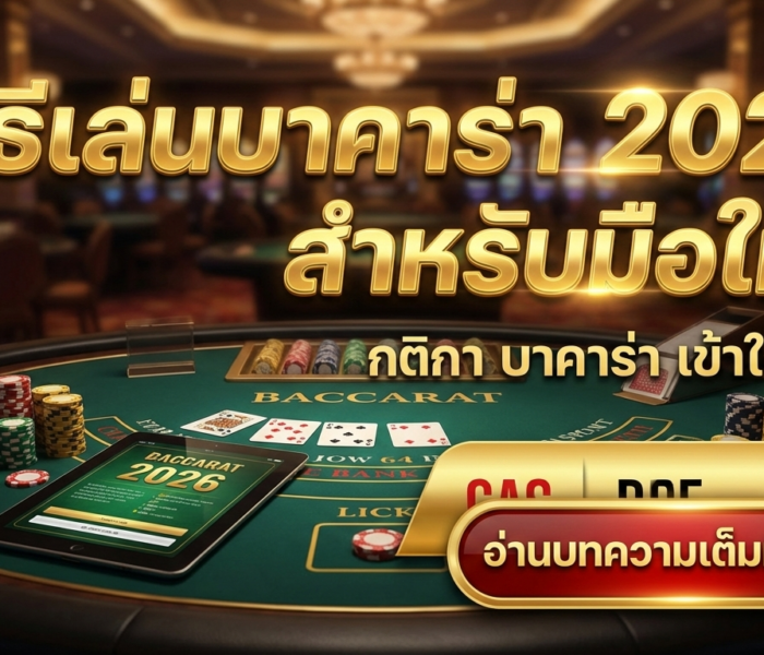 วิธีเล่นบาคาร่า