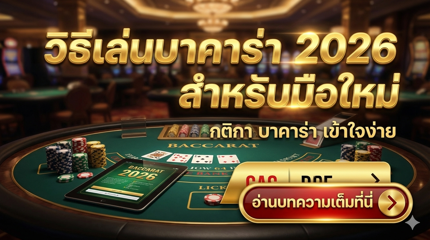 วิธีเล่นบาคาร่า