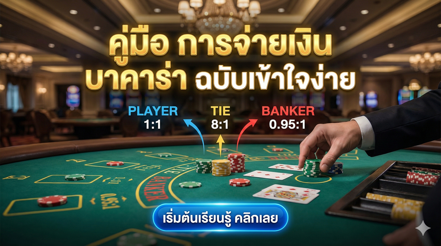 คู่มือ การจ่ายเงิน บาคาร่า ฉบับเข้าใจง่าย