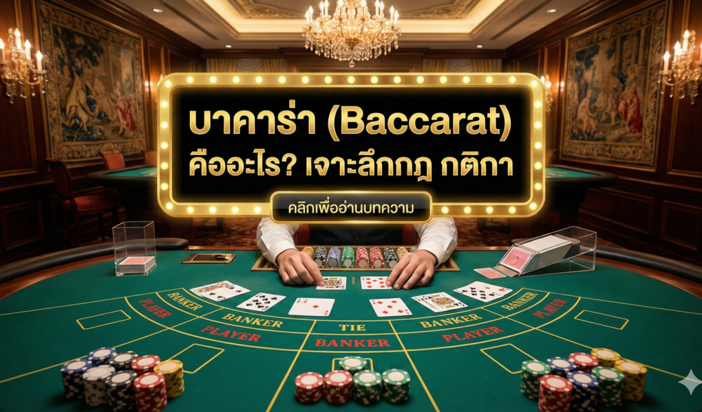 บาคาร่า (Baccarat) คืออะไร เจาะลึกกฎ กติกา