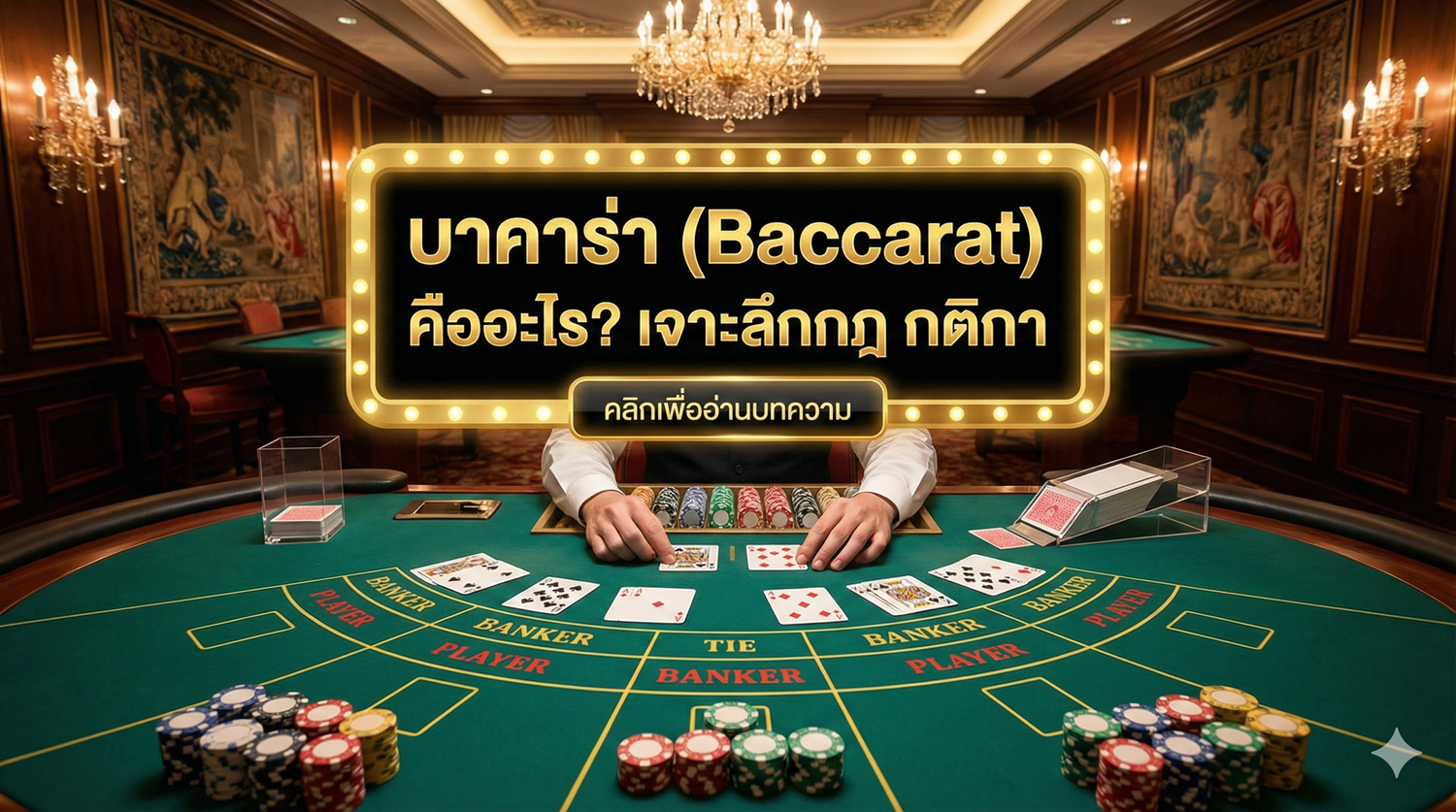 บาคาร่า (Baccarat) คืออะไร เจาะลึกกฎ กติกา